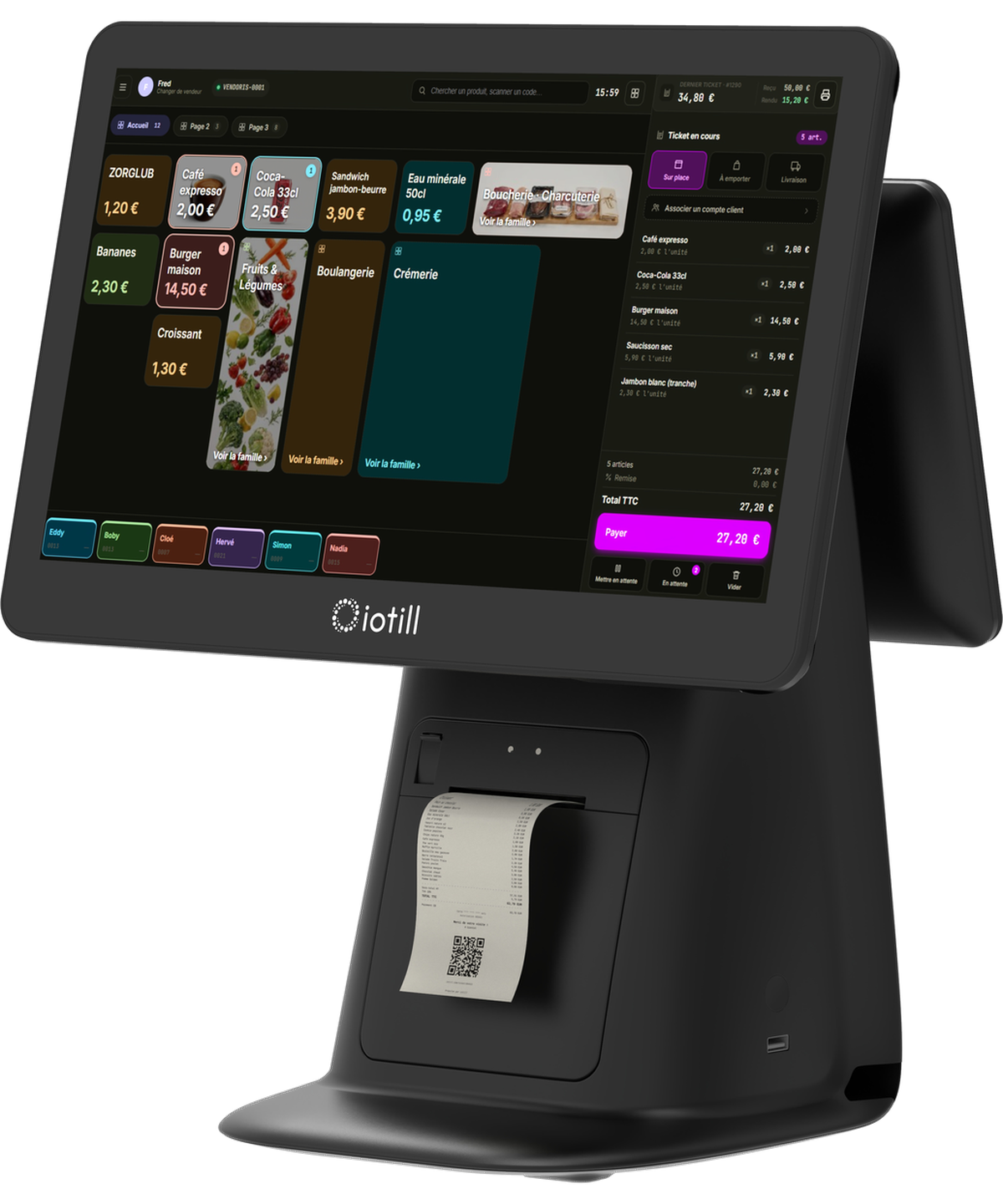 Caisse tactile iotill POS